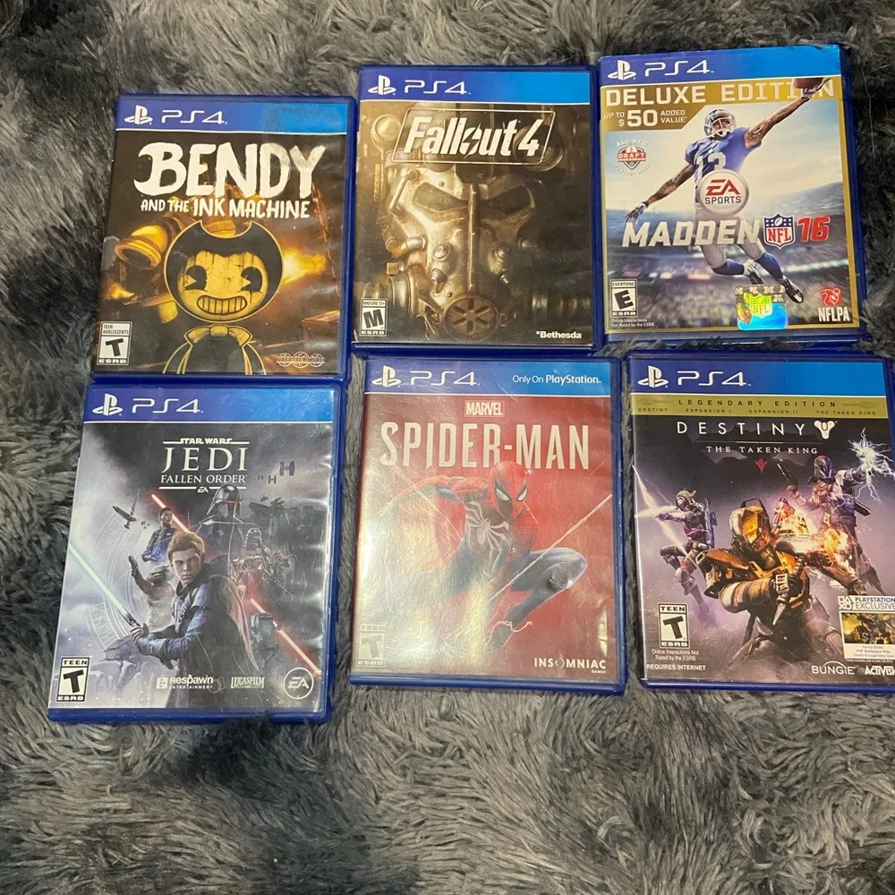 Sony PS4 Game Collection - Blue Cases